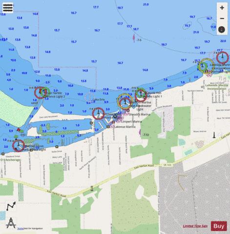 HARBOR PLANS INSET 34 Marine Chart - Nautical Charts App - Streets