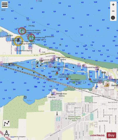 WEST END OF LAKE ERIE PAGE 34 RIGHT PANEL Marine Chart - Nautical Charts App - Streets