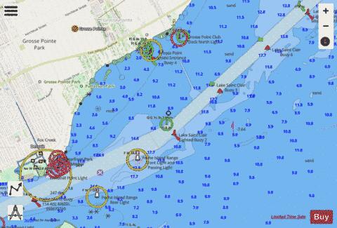 LAKE ST.CLAIR PAGE 16 Marine Chart - Nautical Charts App - Streets