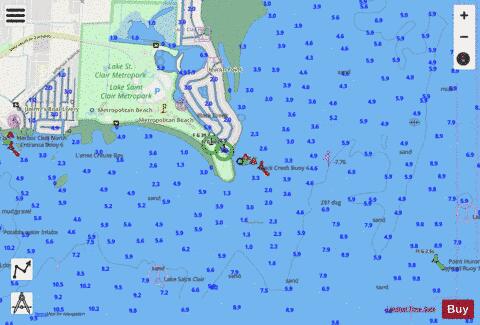 LAKE ST.CLAIR PAGE 22 Marine Chart - Nautical Charts App - Streets
