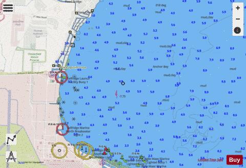 LAKE ST.CLAIR PAGE 26 Marine Chart - Nautical Charts App - Streets