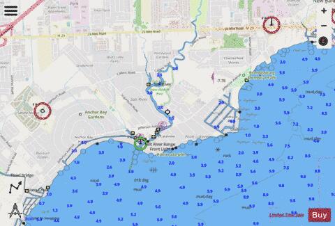 LAKE ST.CLAIR PAGE 27 Marine Chart - Nautical Charts App - Streets