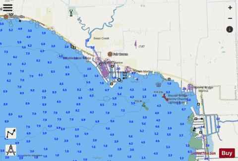 LAKE ST.CLAIR PAGE 29 Marine Chart - Nautical Charts App - Streets