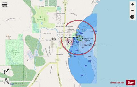 NORTHPORT MICHIGAN Marine Chart - Nautical Charts App - Streets