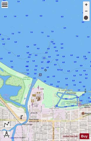 LAKE WINNEBAGO and FOX RIV PG 3 EXT RIGHT Marine Chart - Nautical Charts App - Streets