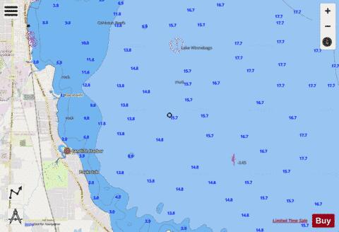 LAKE WINNEBAGO and FOX RIV PG 11 Marine Chart - Nautical Charts App - Streets