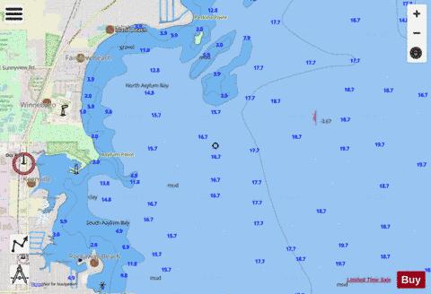 LAKE WINNEBAGO and FOX RIV PG 16 Marine Chart - Nautical Charts App - Streets