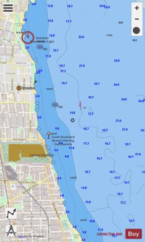 CHICAGO AND VICINITY PAGE 3 Marine Chart - Nautical Charts App - Streets