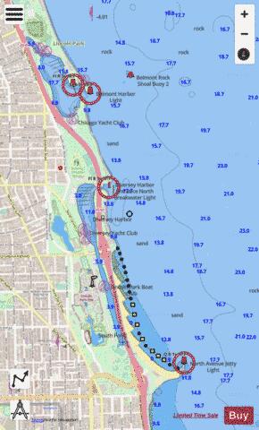 CHICAGO AND VICINITY PAGE 6 Marine Chart - Nautical Charts App - Streets