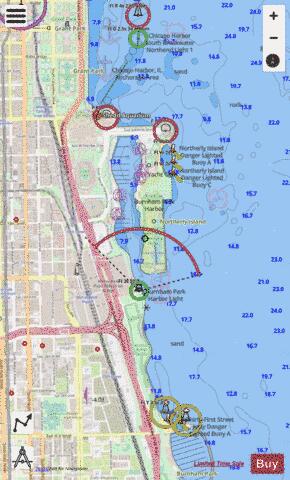 CHICAGO AND VICINITY PAGE 8 Marine Chart - Nautical Charts App - Streets