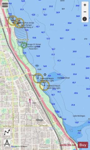 CHICAGO AND VICINITY PAGE 9 Marine Chart - Nautical Charts App - Streets