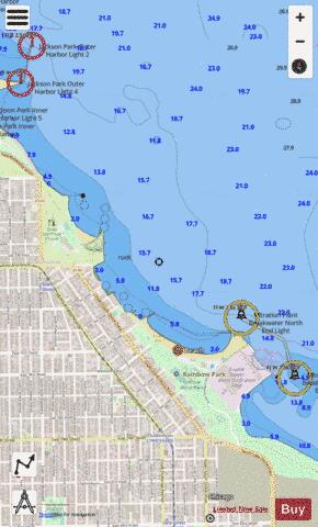 CHICAGO AND VICINITY PAGE 11 Marine Chart - Nautical Charts App - Streets