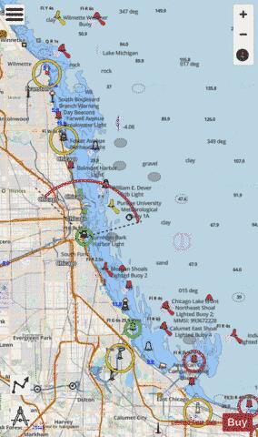 CHICAGO AND SOUTH SHORE PAGE 29 Marine Chart - Nautical Charts App - Streets
