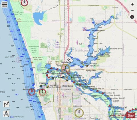GRAND HAVEN MICH INCL SPRING LAKE and LOWER GRAND RVR Marine Chart - Nautical Charts App - Streets
