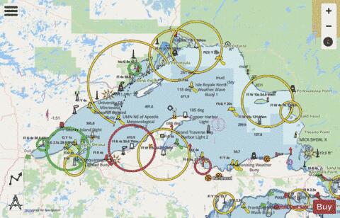 LAKE SUPERIOR Marine Chart - Nautical Charts App - Streets