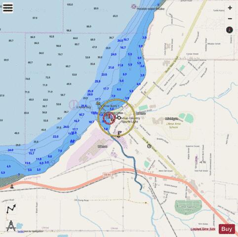 LAKE SUPERIOR KEWEENAW BAY L ANSE MICHIGAN Marine Chart - Nautical Charts App - Streets