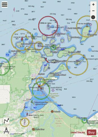 APOSTLE ISL INCL CHEQUAMEGON BAY Marine Chart - Nautical Charts App - Streets