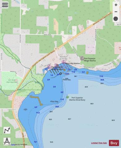 PIKES BAY WISCONSIN Marine Chart - Nautical Charts App - Streets