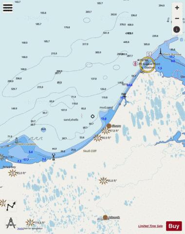 SKULL CLIFF AND VICINITY Marine Chart - Nautical Charts App - Streets