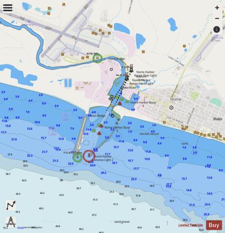 NORTON SOUND  NOME INSET Marine Chart - Nautical Charts App - Streets