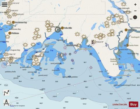 TOGIAK BAY AND WALRUS ISLANDS Marine Chart - Nautical Charts App - Streets