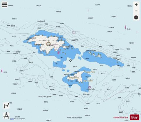 NEAR ISLANDS INGENSTREM ROCKS TO ATTU I Marine Chart - Nautical Charts App - Streets