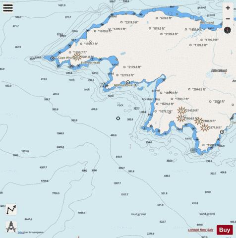 THEODORE POINT TO CAPE WRANGELL Marine Chart - Nautical Charts App - Streets