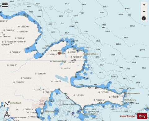 SARANA BAY TO HOLTZ BAY Marine Chart - Nautical Charts App - Streets