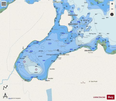 CHICHAGOF HARBOR Marine Chart - Nautical Charts App - Streets