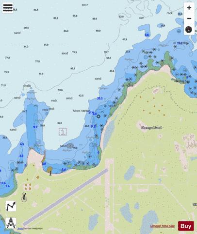 ALCAN HARBOR  SHEMYA ISLAND Marine Chart - Nautical Charts App - Streets