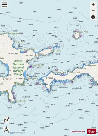 KANAGA PASS AND APPROACHES Marine Chart - Nautical Charts App - Streets