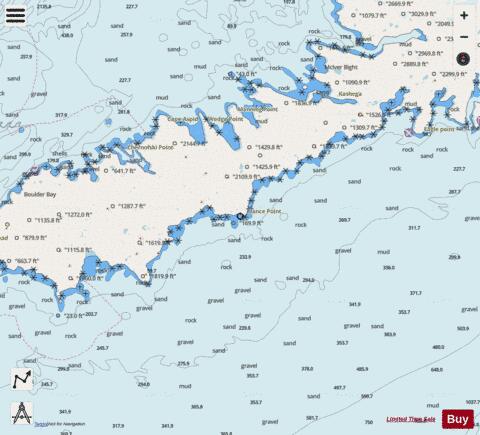UNALASKA ISLAND  KULILIAK BAY TO SURVEYOR BAY Marine Chart - Nautical Charts App - Streets