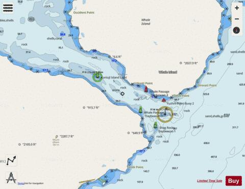 WHALE PASSAGE Marine Chart - Nautical Charts App - Streets