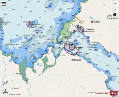 OUZINKIE HARBOR Marine Chart - Nautical Charts App - Streets