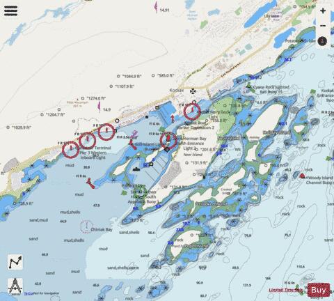 KODIAK HARBOR Marine Chart - Nautical Charts App - Streets