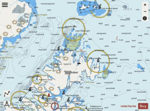 SHUYAK and AFOGNAK ISL and ADJACENT WATERS Marine Chart - Nautical Charts App - Streets