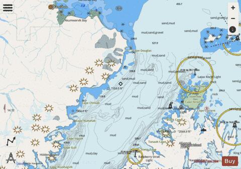 CAPE DOUGLAS TO CAPE NUKSHAK Marine Chart - Nautical Charts App - Streets