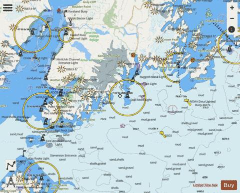 POINT ELRINGTON TO EAST CHUGACH ISL Marine Chart - Nautical Charts App - Streets