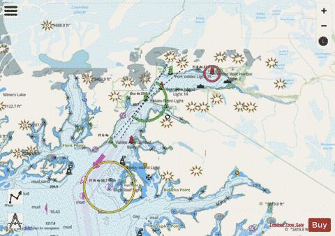 PRINCE WILLIAM SOUND VALDEZ ARM AND PORT VALDEZ Marine Chart - Nautical Charts App - Streets