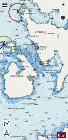 TATITLEK NARROWS Marine Chart - Nautical Charts App - Streets