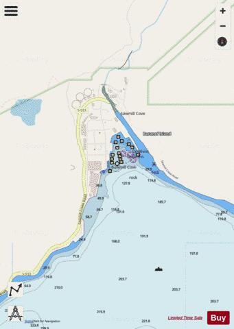 SAWMILL COVE Marine Chart - Nautical Charts App - Streets
