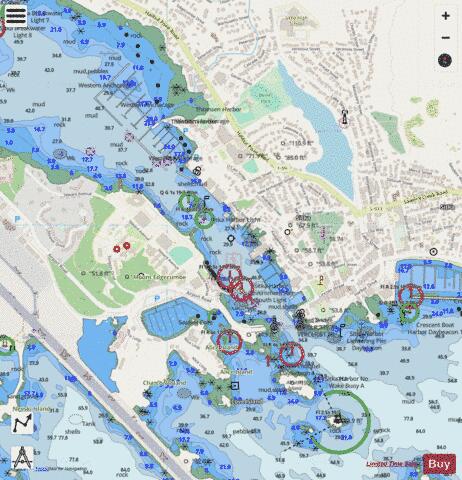 SITKA HARBOR Marine Chart - Nautical Charts App - Streets