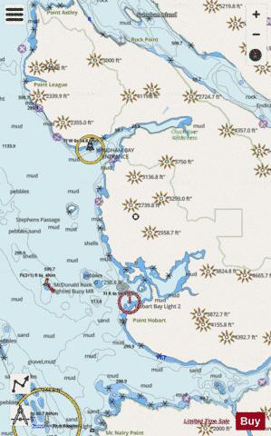 HOBART AND WINDHAM BAYS   STEPHENS PASSAGE Marine Chart - Nautical Charts App - Streets