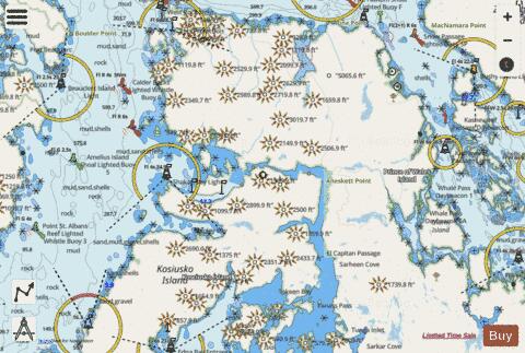 SHAKAN AND SHIPLEY BAYS AND PART OF EL CAPITAN PASSAGE Marine Chart - Nautical Charts App - Streets