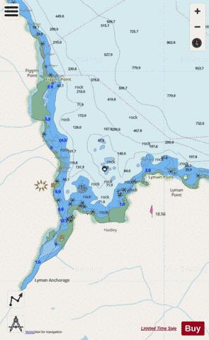 LYMAN ANCHORAGE Marine Chart - Nautical Charts App - Streets