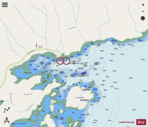 CLARK BAY Marine Chart - Nautical Charts App - Streets