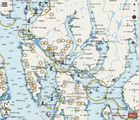 REVILLAGIGEDO CHAN  NICHOLS PASSAGE AND TONGASS NARROWS Marine Chart - Nautical Charts App - Streets