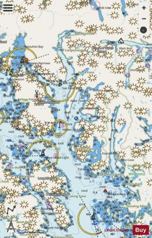 NORTH END OF CORDOVA BAY AND HETTA INLET Marine Chart - Nautical Charts App - Streets