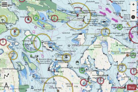 BELLINGHAM TO EVERETT INC SAN JUAN ISLANDS  HARO STRAIT Marine Chart - Nautical Charts App - Streets