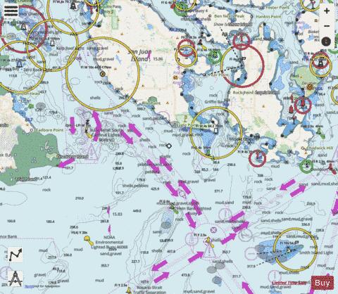 BELLINGHAM TO EVERETT INC SAN JUAN ISLAND  SAN JUAN IS Marine Chart - Nautical Charts App - Streets